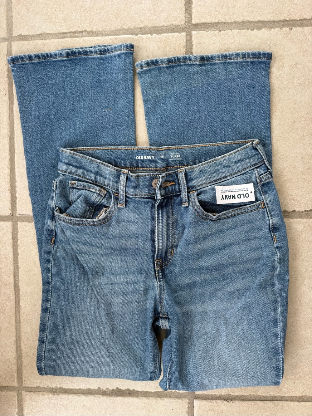 Old Navy Medium Blue High Waisted Flare Jeans - Classic NWT